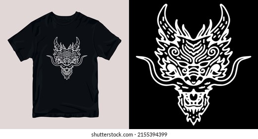 dragon drawing t-shirt stylish and clothing printable trendy tshirt design. print, industrial products. global swatch