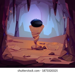 
dragon egg in a cave