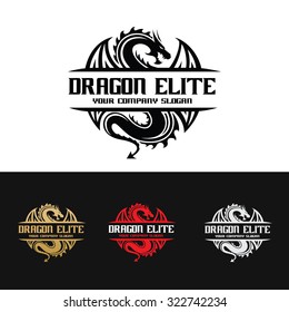 Dragon Eliter Logo Template