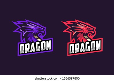 Dragon Esport logo design awesome
