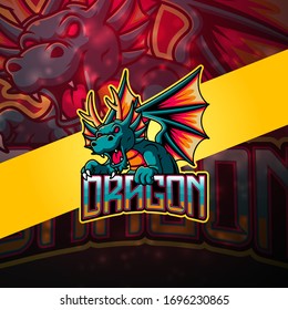 Dragon esport mascot logo design
