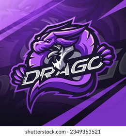 Dragon esport mascot logo design