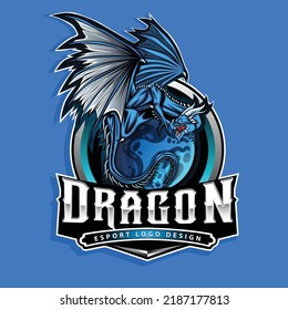 Dragon Esports Gaming Logo Design