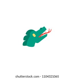 Dragon face vector flat icon