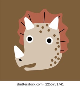 Dragon face vector. hand drawn graphic 