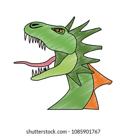 dragon fantastic creature scribble