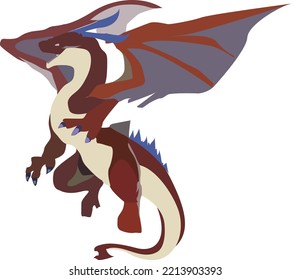 Dragon fantasy magic logo vector