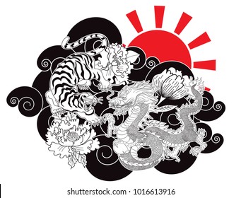 Dragon Tiger Images Stock Photos Vectors Shutterstock