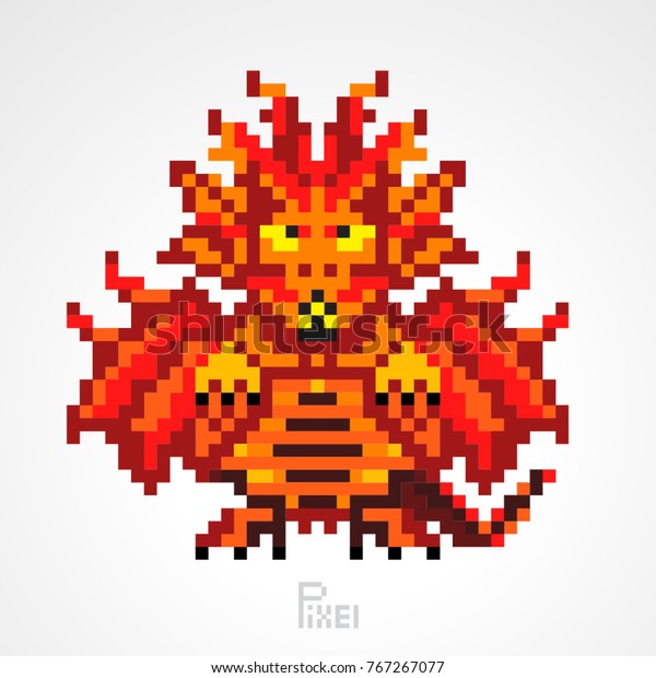 Dragon Fire Cartoon Character Stock Vector (Royalty Free) 767267077 ...