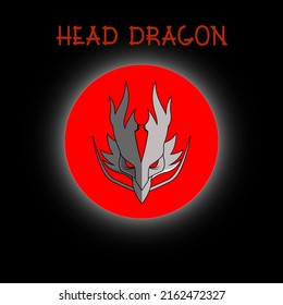 Dragon Fire Creature logo. Vector Illustration. eps.10