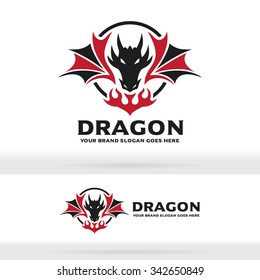 Dragon and Fire Logo