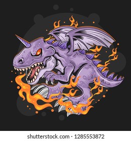 DRAGON FIRE VECTOR