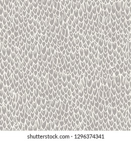 Dragon or fish scales in vector. Bright seamless pattern with reptilian skin texture.