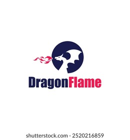 Dragon Flame Logo Vector Animals