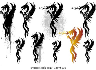 Dragon flames