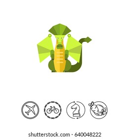 Dragon flat icon