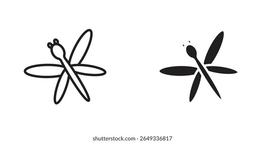 Ícone de mosca de dragão Ilustrações de design. ícones da Web editáveis