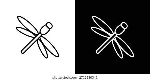Concepto editable del icono de la mosca del dragón. símbolos editables del golpe del Vector