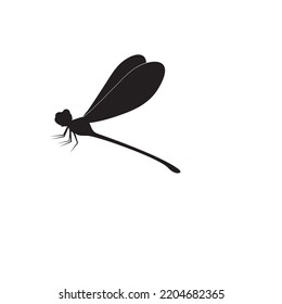 Dragon fly icon logo illustration vector