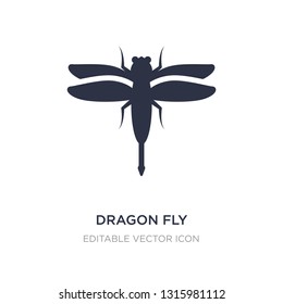dragon fly icon on white background. Simple element illustration from Animals concept. dragon fly icon symbol design.