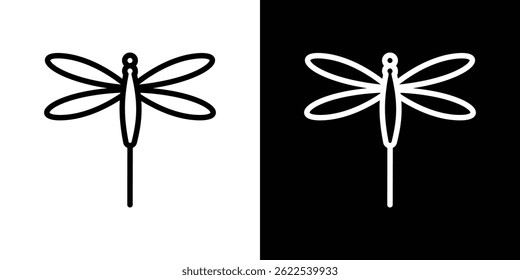 Dragon fly icon vector illustration EPS