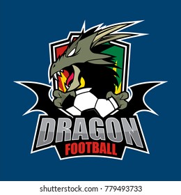 Dragon Football Logo Design