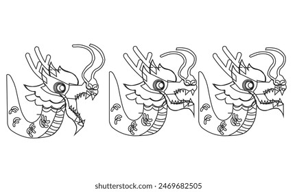 Dragon free icon Lunar New Year  Color  Illustration of cute cartoon baby dragon pointing