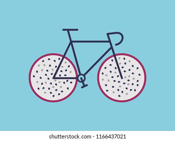 Dragon fruit bicycle