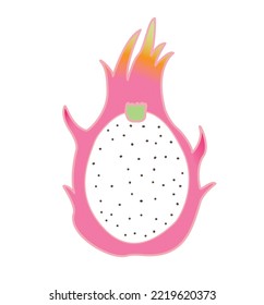 
Dragon fruit in bright tones
