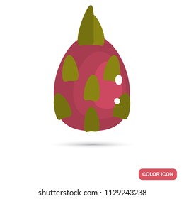 Dragon fruit color flat icon