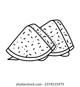 Dragon fruit doodle icon isolated on a white background. vector illustration