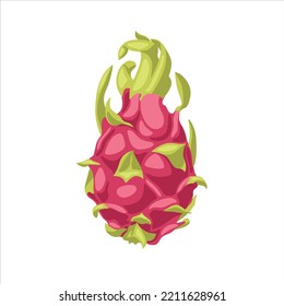 Drachenfrucht-Flachstecker-Design EPS10