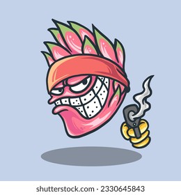 dragon fruit gang. good for tees design and logo