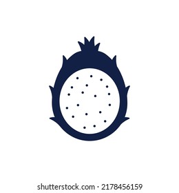 dragon fruit glyph icon design vector image