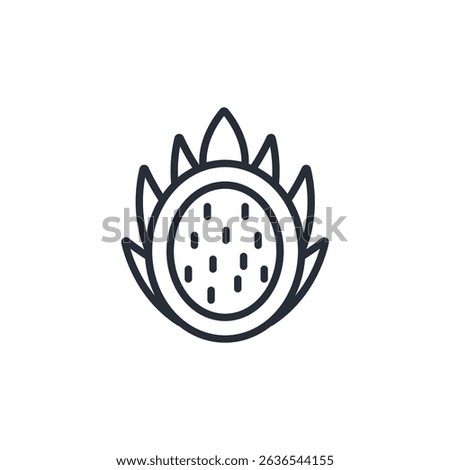 dragon fruit icon collection .design style with background