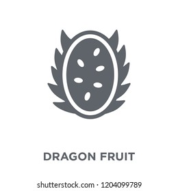 Dragon fruit icon. Dragon fruit design concept from Fruit and vegetables collection. Simple element vector illustration on white background.