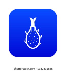 Dragon fruit icon digital blue for any design isolated on white vector illustration
