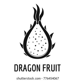 Dragon fruit icon. Simple illustration of dragon fruit vector icon for web