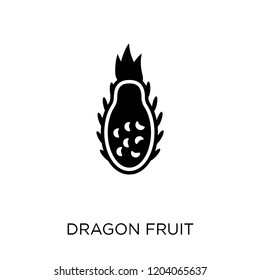 Dragon fruit icon. Dragon fruit symbol design from Fruit and vegetables collection. Simple element vector illustration on white background.
