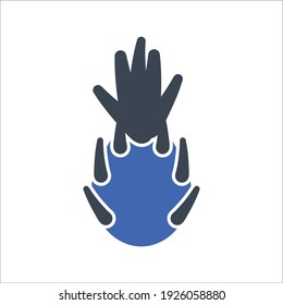 Dragon fruit icon, Vector graphics