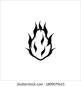 Dragon fruit icon vector illustration. Isolated flat icon in trendy style.