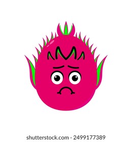 Dragon fruit illustration vector. Illustration isolated on white backgrounds