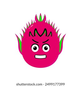 Dragon fruit illustration vector. Illustration isolated on white backgrounds