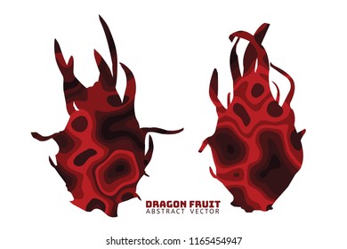Dragon fruit illustration vector,banner background