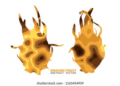 Dragon fruit illustration vector,banner background