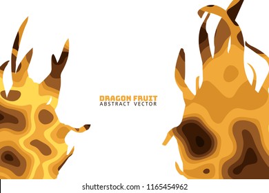 Dragon fruit illustration vector,banner background