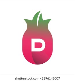 Dragon Fruit Modern logo design 