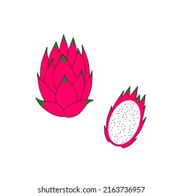 Dragon fruit pink sweet color