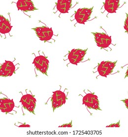
Dragon Fruit Pitaya Seamless Pattern would be perfect for fabric, textile, gift wrap, wallpaper, surface designer, background, backdrop, and ornament.