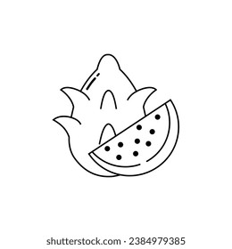 dragon fruit symbol icon vector design